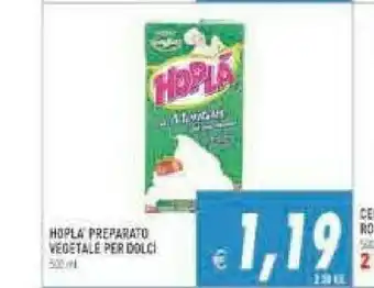 Preparato vegetale per dolci
