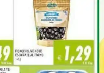 Supermercati Agorà Olive nere essiccate al forno 140 g(ml) offerta