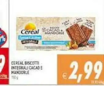 Supermercati Agorà Céréal - biscotti cacao e mandorle offerta