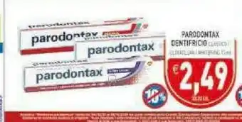 Parodontax dentifricio