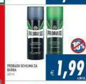 Supermercati Agorà Proraso schiuma da barba offerta
