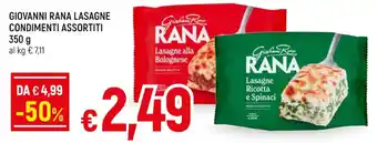 Famila Superstore GIOVANNI RANA LASAGNE CONDIMENTI ASSORTITI 350 g offerta