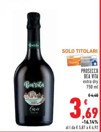 Conad Superstore PROSECCO BEA VITA extra dry 750 ml offerta