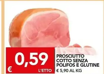 TuoDi Prosciutto cotto senza polifos e glutine offerta