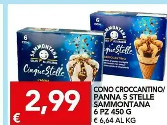 TuoDi Cinque stelle panna 6 coni 450 g(ml) offerta