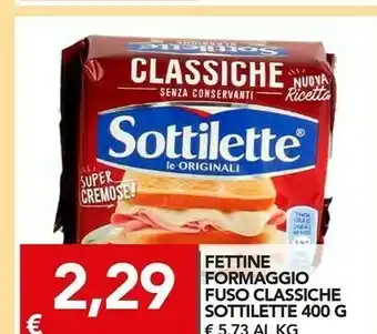 TuoDi Sottilette le originali classiche 400 g(ml) offerta
