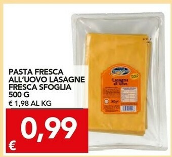 TuoDi Pasta fresca all'uovo lasagne offerta