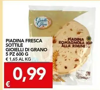 Piadina romagnola igp alla riminese 600 g(ml)