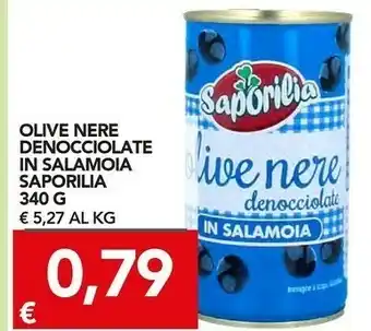TuoDi Saporilla olive nere denocciaolate in salamoia 340 g offerta