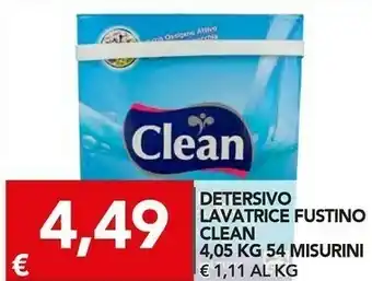 TuoDi Clean detersivo lavatrice fustino 4050 g offerta