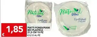 TuoDi Piatti bio plastica 21.5 cm 15 pezzi offerta