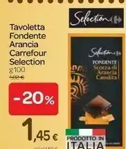 Carrefour Express Tavoletta fondente arancia offerta