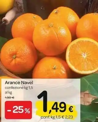 Carrefour Express Arance navel confezione offerta