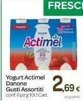 Carrefour Express Actimel fragola 600 g(ml) offerta