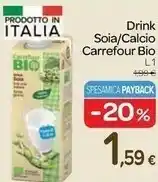 Carrefour Express Drink soia offerta
