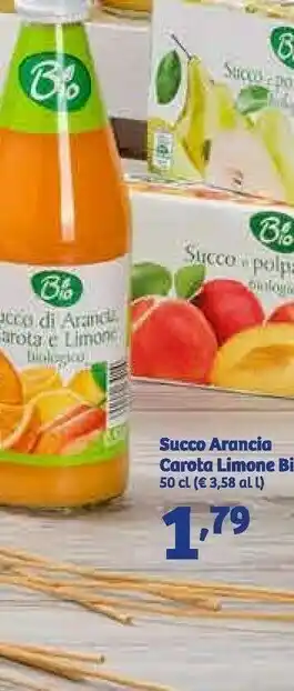 In'S Mercato Succo arancia carota limone bio offerta