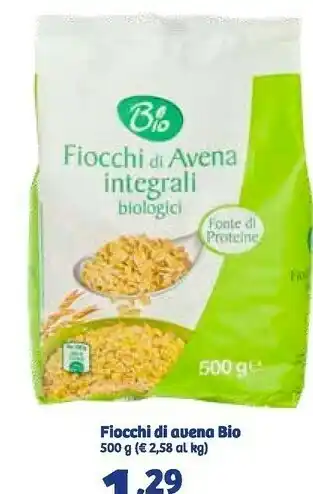 In'S Mercato Bio - fiocchi di avena integrali biologici 500 g(ml) offerta