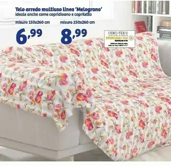 In'S Mercato Telo arredo multiuso linea melograno offerta