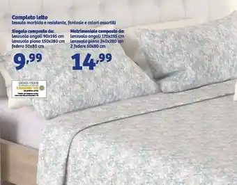 In'S Mercato Completo letto tessuto morbido e resistente offerta
