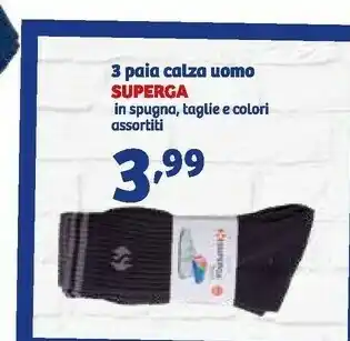 In'S Mercato Superga 3 paia calza uomo offerta