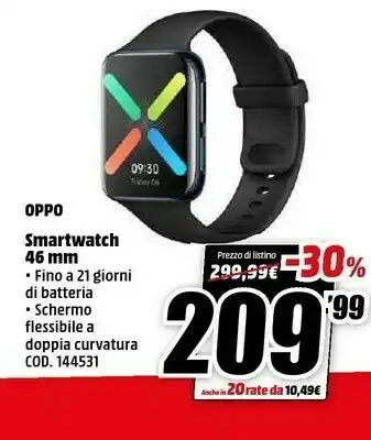 MediaWorld Smartwatch 46 mm offerta