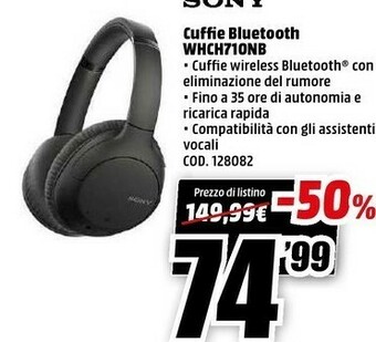 MediaWorld Cuffie offerta