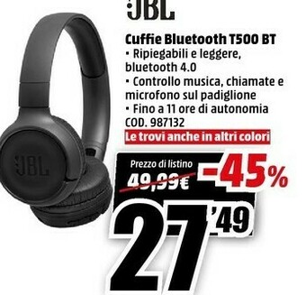 MediaWorld Cuffie offerta