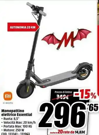 MediaWorld Monopattino offerta