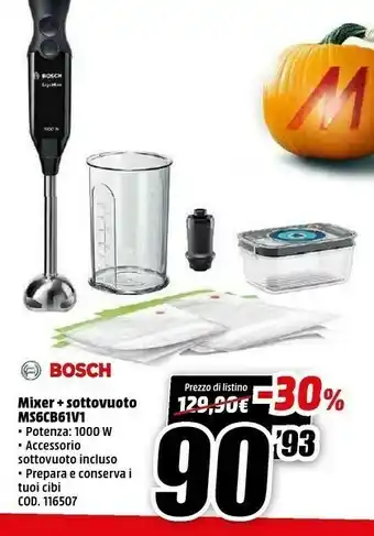 MediaWorld Ms6cb61v1 frullatore 0,6 l frullatore ad immersione nero 1000 w offerta