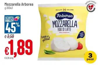 Pan Mozzarella Arborea g.100x3 offerta