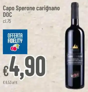 Pan Capo Sperone carignano DOC cl. 75 offerta