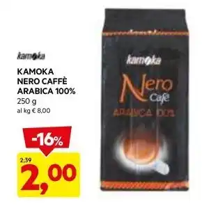 DPiù KAMOKA NERO CAFFÈ ARABICA 100% offerta