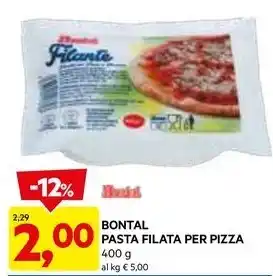 DPiù BONTAL PASTA FILATA PER PIZZA 400 g offerta
