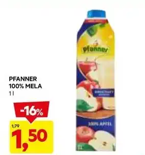 DPiù PFANNER 100% MELA offerta