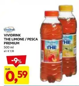 DPiù VIVIDRINK THE LIMONE / PESCA PREMIUM offerta