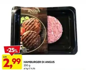 DPiù HAMBURGER DI ANGUS offerta