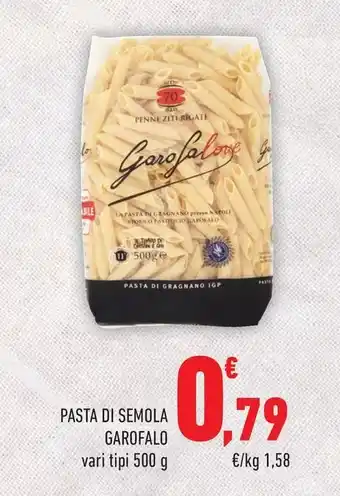 Conad City PASTA DI SEMOLA GAROFALO vari tipi 500 g offerta