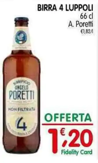 D'Ambros BIRRA 4 LUPPOLI 66 cl A. Poretti offerta
