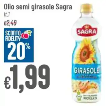 Pan Olio semi girasole Sagra lt. 1 offerta