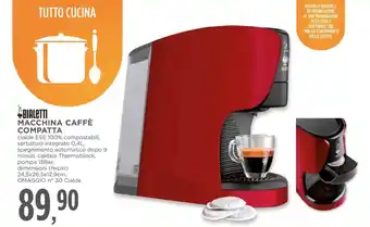 Conad BIALETTI MACCHINA CAFFÈ COMPATTA offerta