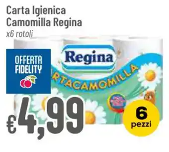 Pan Carta Igienica Camomilla Regina x 6 rotoli offerta