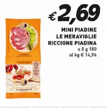 Coal MINI PIADINE LE MERAVIGLIE RICCIONE PIADINA x 8 g 180 offerta