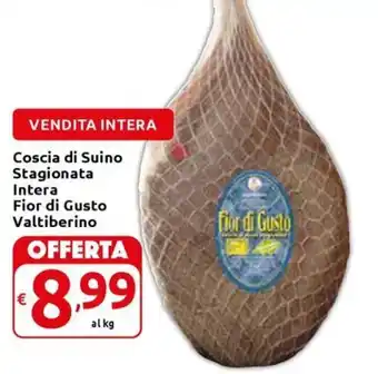 Carrefour Express Coscia di Suino Stagionata Intera Fior di Gusto Valtiberino offerta