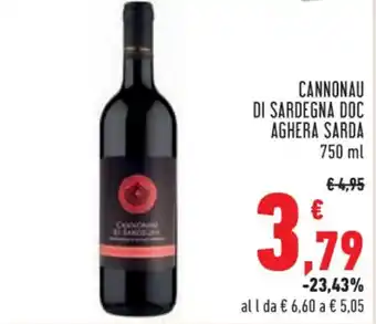 Conad Superstore CANNONAU DI SARDEGNA DOC AGHERA SARDA 750 ml offerta