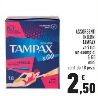 Conad Superstore ASSORBENTI INTERNI TAMPAX vari tipi offerta