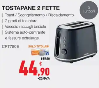 Conad Superstore TOSTAPANE 2 FETTE offerta