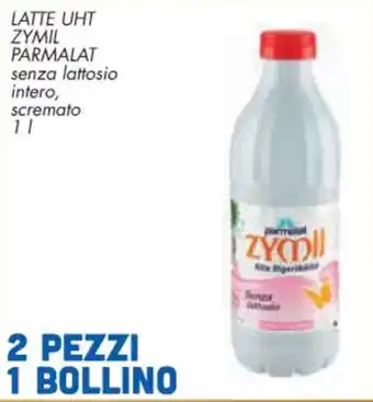 Conad Superstore LATTE UHT ZYMIL PARMALAT senza lattosio intero, scremato 1 l offerta