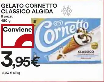 Coop GELATO CORNETTO CLASSICO ALGIDA 8 pezzi, 480 g offerta