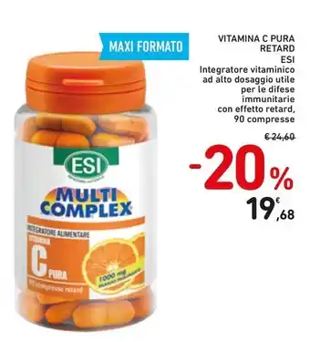 Spazio Conad VITAMINA C PURA RETARD ESI offerta