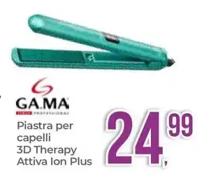 GA.MA Piastra per capelli 3D Therapy Attiva lon Plus